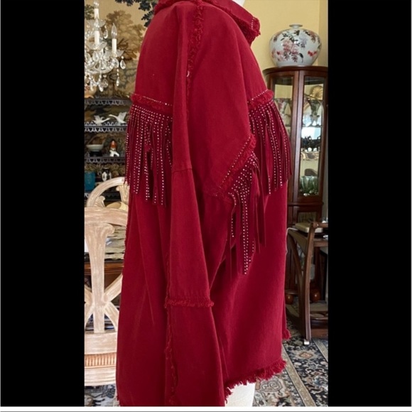 Zara Shiny Fringe overshirt jacket - Picture 6 of 9